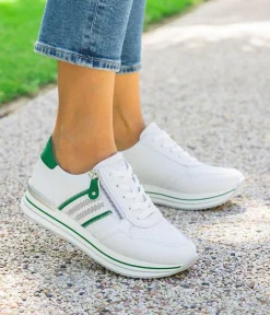Remonte Sporty Luxe Green/White Sneakers