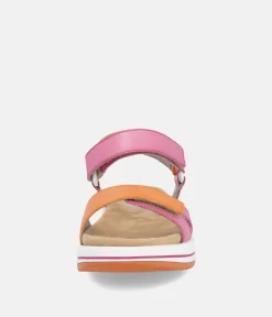Remonte Sporty Orange/Pink Sandals