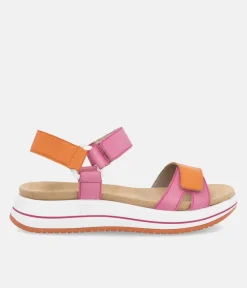 Remonte Sporty Orange/Pink Sandals