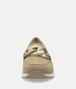 Remonte Sporty Stylish Beige Suede Loafers