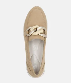 Remonte Sporty Stylish Beige Suede Loafers
