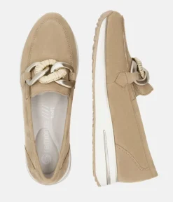 Remonte Sporty Stylish Beige Suede Loafers