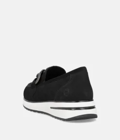 Remonte Sporty Stylish Black Suede Loafers