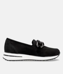 Remonte Sporty Stylish Black Suede Loafers
