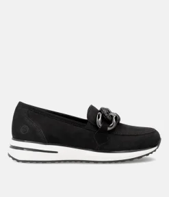 Remonte Sporty Stylish Black Suede Loafers