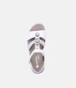 Remonte Sporty White & Silver Sandals