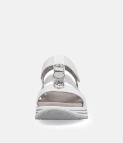 Remonte Sporty White & Silver Sandals