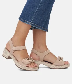 Remonte Stylish Beige Suede Fashion Sandals