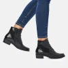 Remonte Stylish Black Lace Up Ankle Boots