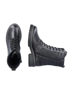 Remonte Stylish Black Laced Ankle Boots