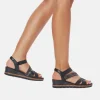 Remonte Stylish Black Strappy Wedge Sandals