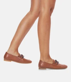 Remonte Stylish Brown Leather Slip On Shoe