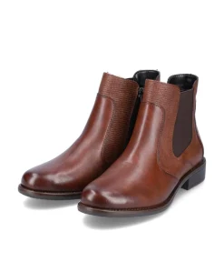 Remonte Stylish Chestnut Chelsea Style Ankle Boots