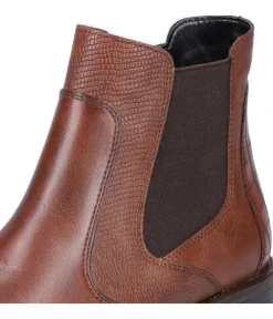 Remonte Stylish Chestnut Chelsea Style Ankle Boots