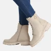 Remonte Stylish Chunky Cream Ankle Boots