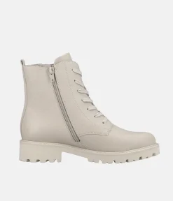 Remonte Stylish Chunky Cream Ankle Boots