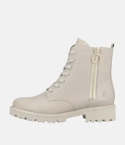 Remonte Stylish Chunky Cream Ankle Boots