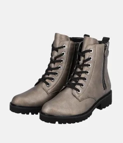 Remonte Stylish Chunky Metallic Ankle Boots