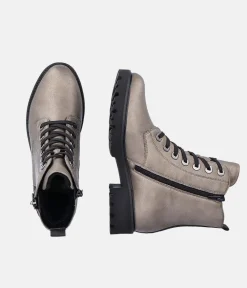 Remonte Stylish Chunky Metallic Ankle Boots