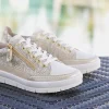 Remonte Stylish Gold Lace up Trainers