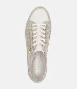 Remonte Stylish Gold Lace up Trainers