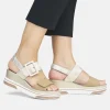 Remonte Stylish Metallic Wedge Sandal