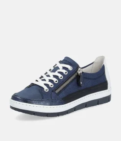 Remonte Stylish Navy Lace up Trainers