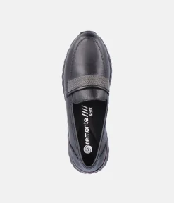 Remonte Stylish Sporty Black Loafers
