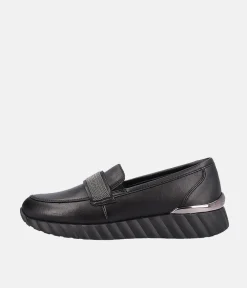 Remonte Stylish Sporty Black Loafers