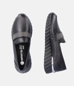 Remonte Stylish Sporty Black Loafers