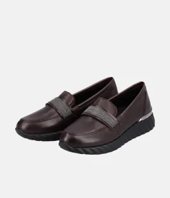 Remonte Stylish Sporty Burgundy Loafers