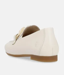 Remonte Stylish White Leather Slip On Shoe
