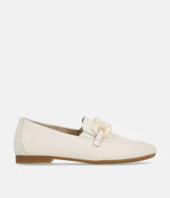 Remonte Stylish White Leather Slip On Shoe