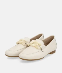 Remonte Stylish White Leather Slip On Shoe