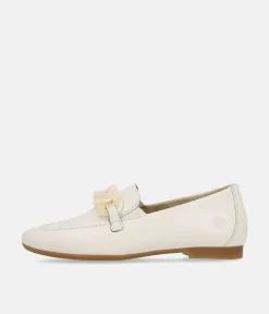 Remonte Stylish White Leather Slip On Shoe