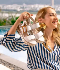 Remonte Stylish White Wedge Sandal