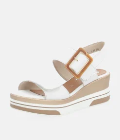 Remonte Stylish White Wedge Sandal