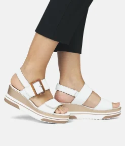 Remonte Stylish White Wedge Sandal