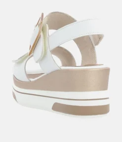 Remonte Stylish White Wedge Sandal