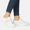 Remonte Stylish White/Gold Combi Trainers