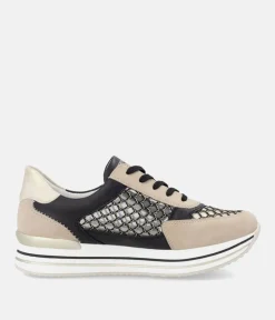 Remonte Super Stylish Black Sporty Sneakers