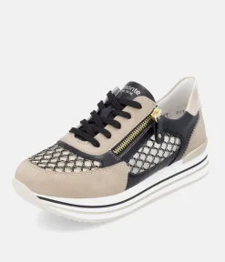 Remonte Super Stylish Black Sporty Sneakers