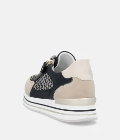 Remonte Super Stylish Black Sporty Sneakers