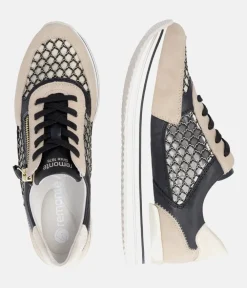 Remonte Super Stylish Black Sporty Sneakers