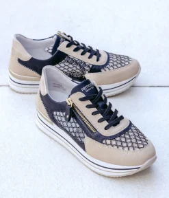 Remonte Super Stylish Black Sporty Sneakers