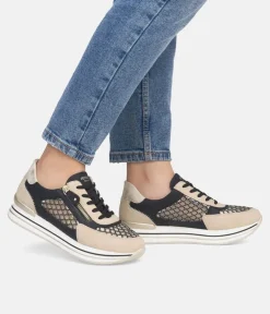 Remonte Super Stylish Black Sporty Sneakers