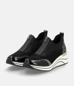 Remonte Super Stylish Front Zip Wedge Trainers