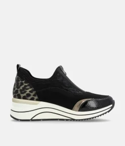 Remonte Super Stylish Front Zip Wedge Trainers