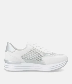 Remonte Super Stylish White Sporty Sneakers