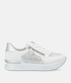 Remonte Super Stylish White Sporty Sneakers